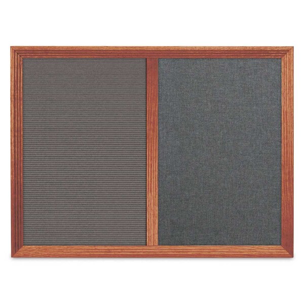 Enclosed Corkboard, 1 Door, 72"x36", 4" Fra